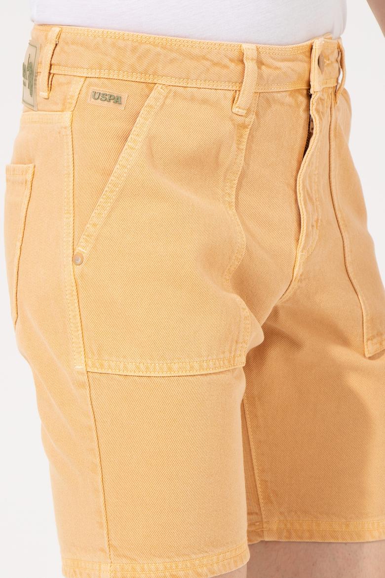 Erkek Turuncu Jean Şort - 50249362002