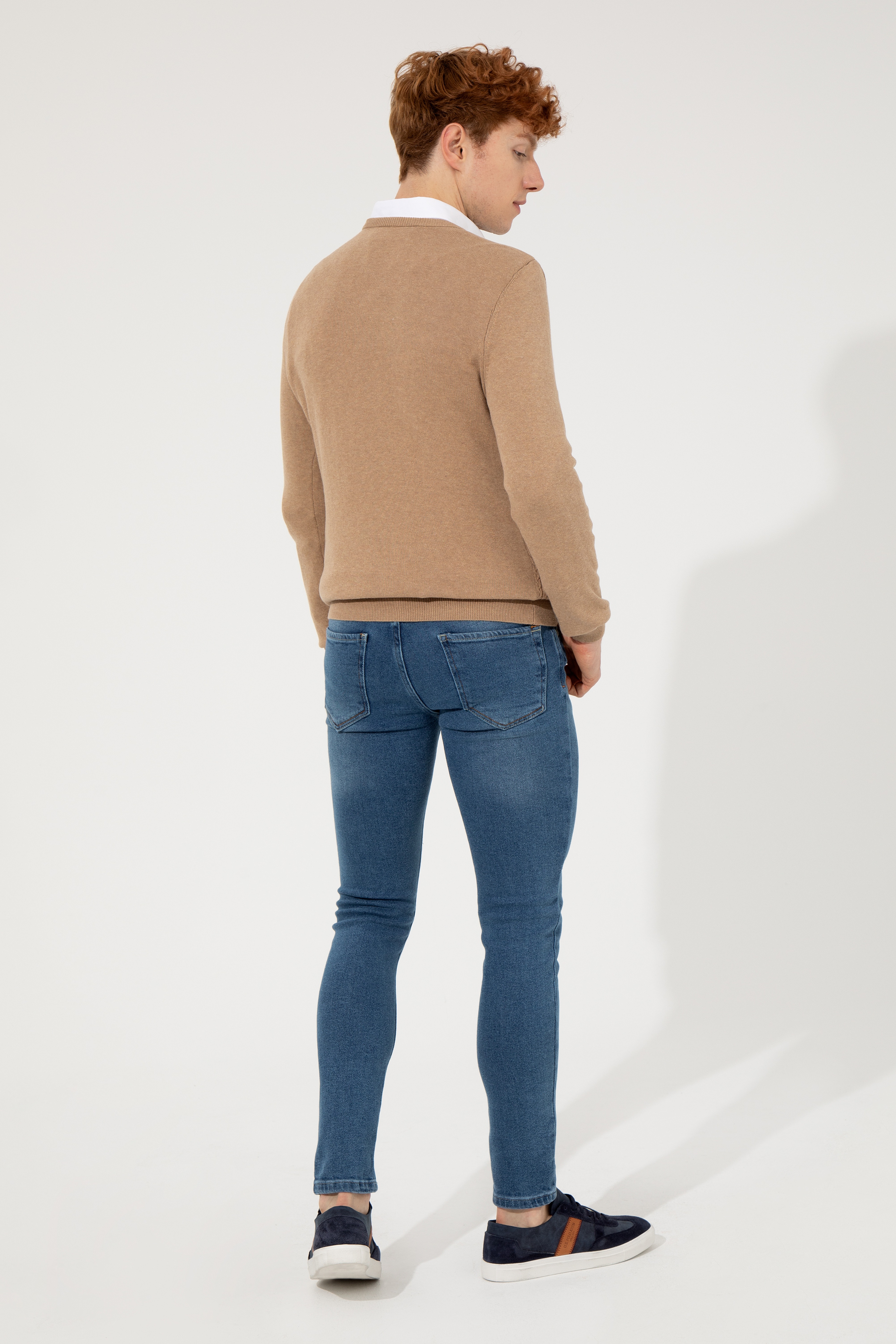 Erkek Mavi Jean Pantolon - Image 4