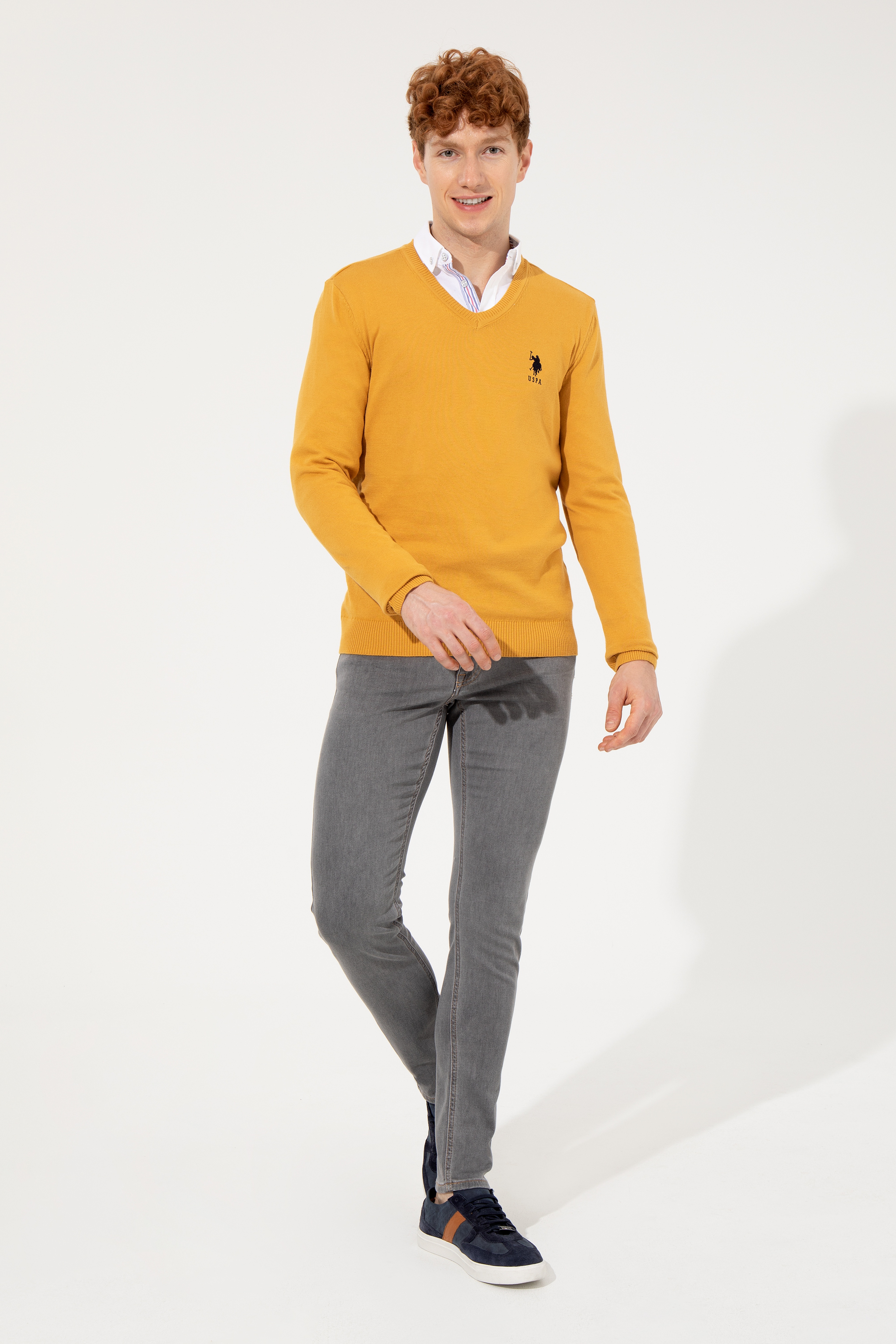 Erkek Gri Jean Pantolon - Image 1