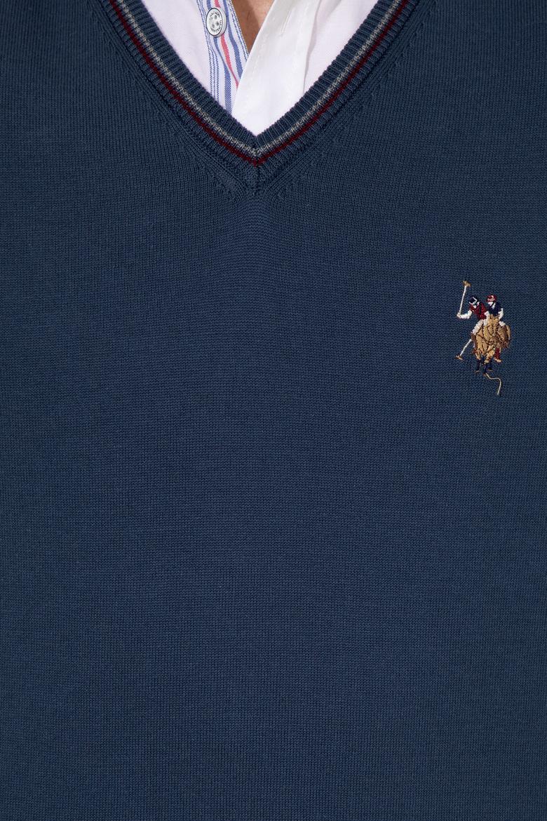 Erkek İndigo Basic Kazak - 50251886050