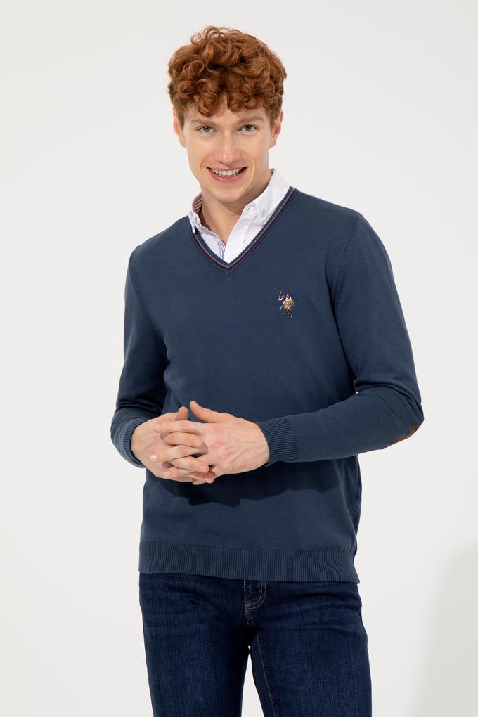 Erkek İndigo Basic Kazak