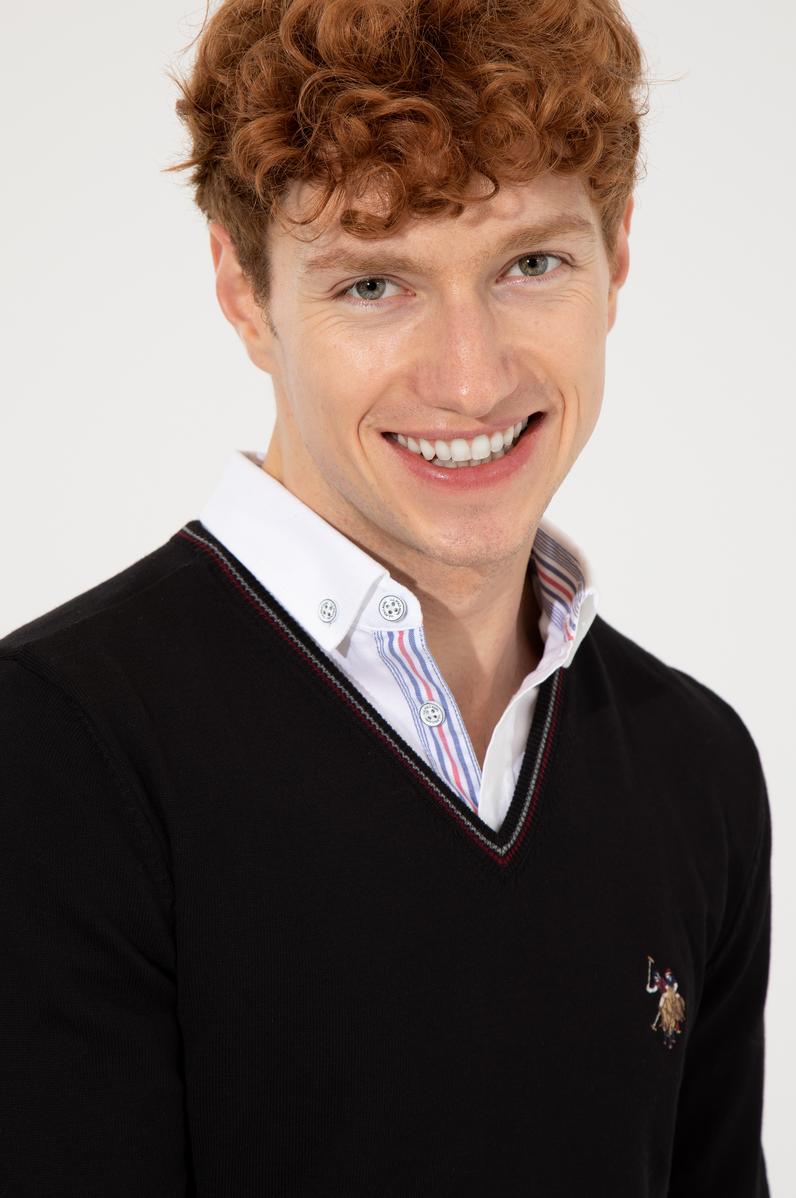 Erkek Siyah Basic Kazak