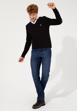 Erkek Siyah Basic Kazak - 50251886015