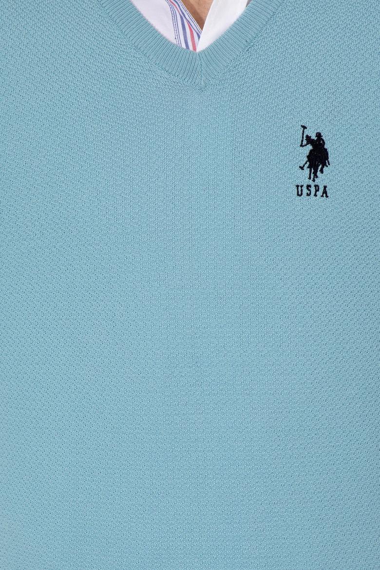 Erkek Mavi Basic Kazak - 50251877154