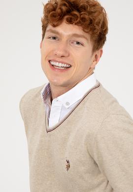 Erkek Taş Melanj Basic Kazak - 50251886082