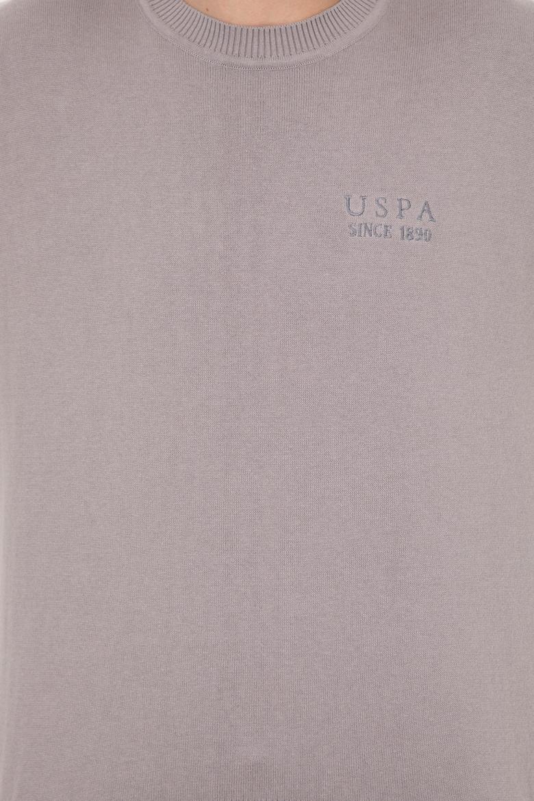 Erkek Vizon Bisiklet Yaka Triko Kazak - 50258306026