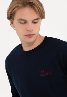 Erkek Lacivert Bisiklet Yaka Triko Kazak - 50258306006