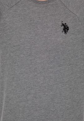 Erkek Antrasit Melanj Bisiklet Yaka Basic Sweatshirt - 50257289060