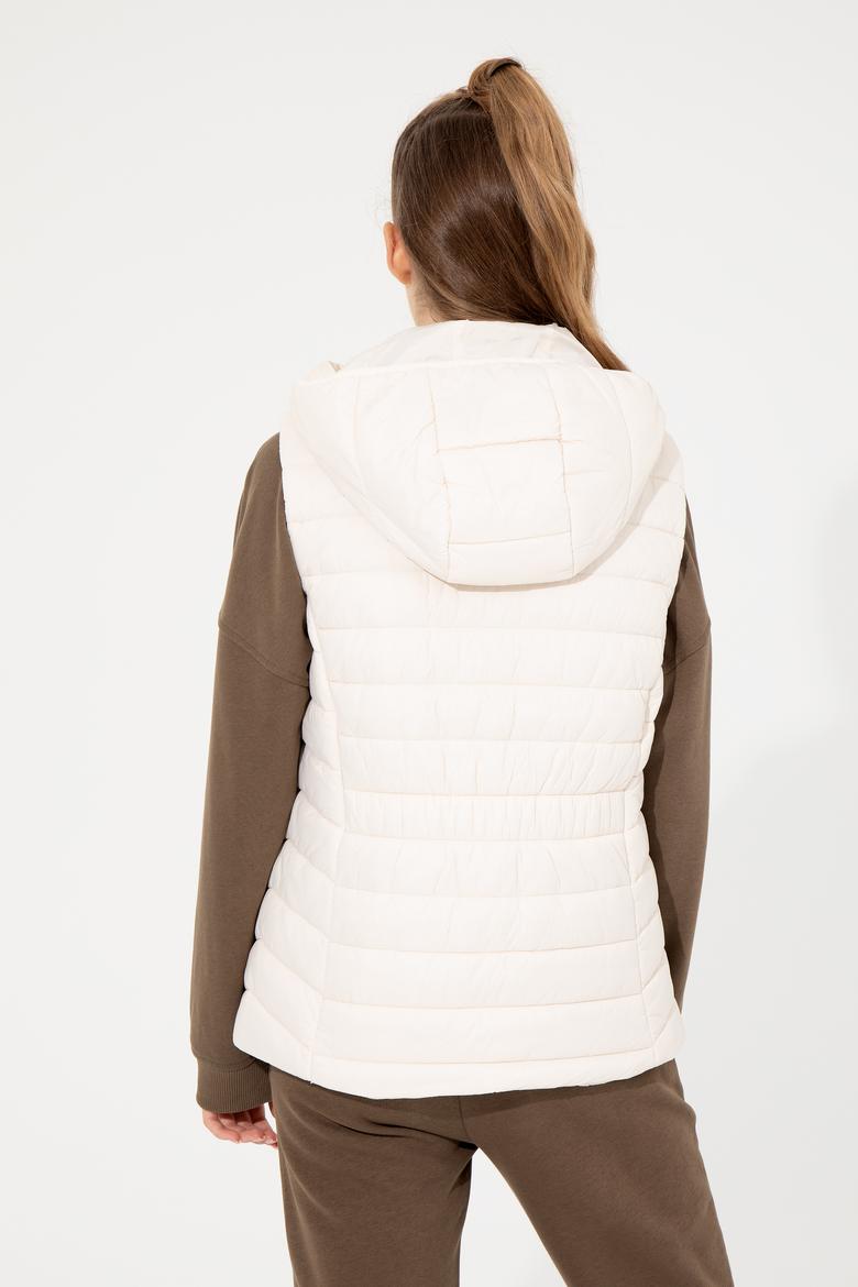 Kadın Krem Yelek - 50254415020