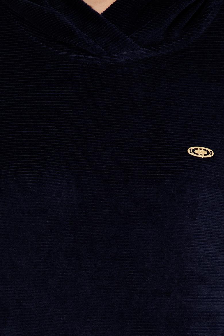 Kadın Lacivert Kapüşonlu Sweatshirt - 50261173005