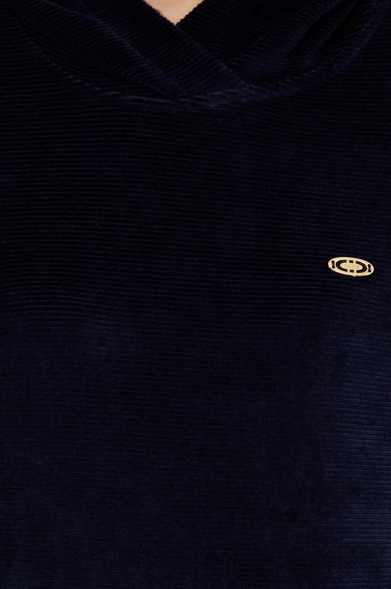 Kadın Lacivert Kapüşonlu Sweatshirt