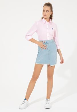 Kadın Mavi Jean Etek - 50250753003