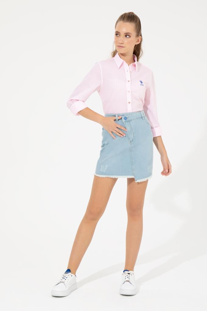 Kadın Mavi Jean Etek