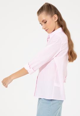 Kadın Pudra Uzun Kollu Gömlek - 50246676022