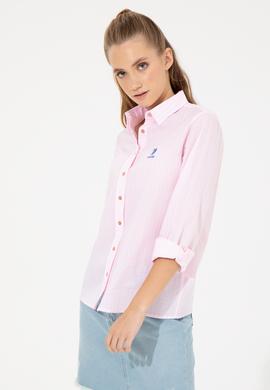 Kadın Pudra Uzun Kollu Gömlek - 50246676022