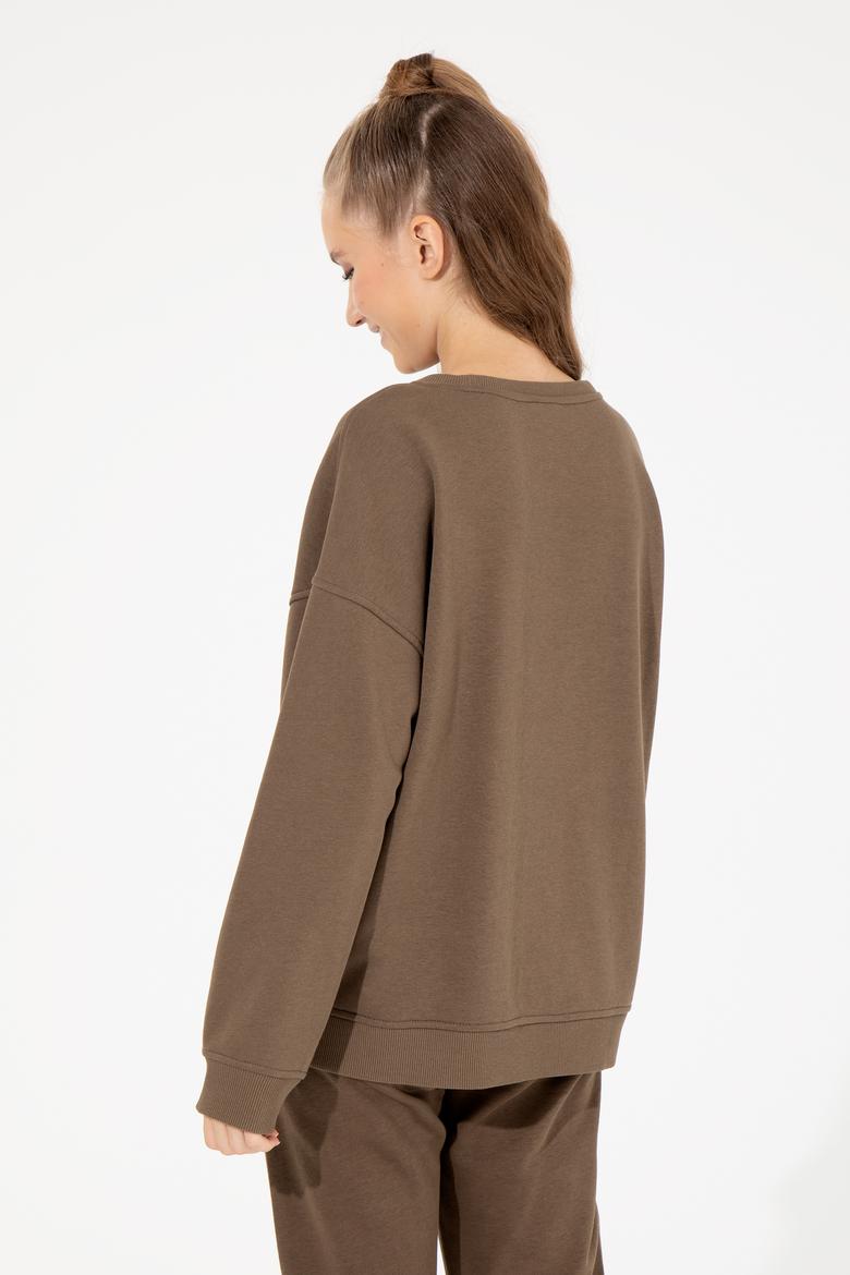 Kadın Coconut Bisiklet Yaka Sweatshirt - 50260962028