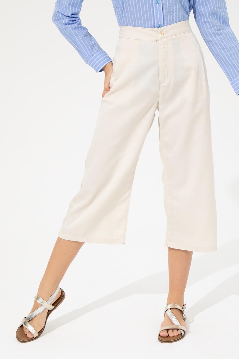 Kadın Krem Pantolon - 50246038012