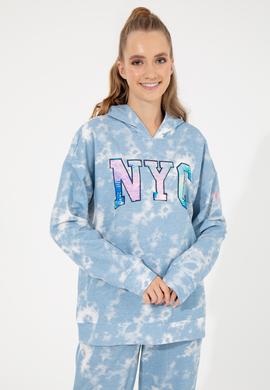 Kadın Mavi Sweatshirt - 50254460013