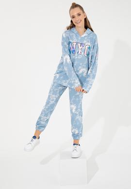 Kadın Mavi Jogger Eşofman Altı - 50254464011