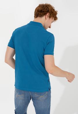 Erkek Petrol Basic Tişört - 50249153301