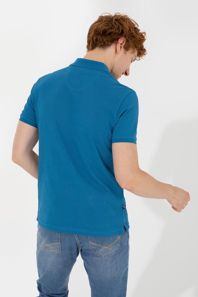 Erkek Petrol Basic Tişört - 50249153301