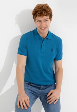 Erkek Petrol Basic Tişört - 50249153301