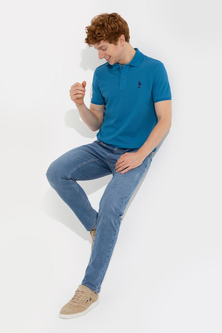 Erkek Petrol Basic Tişört