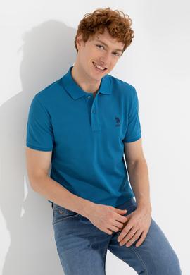 Erkek Petrol Basic Tişört - 50249153301