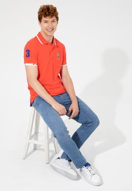 Erkek Kırmızı Basic Tişört - 50249140046