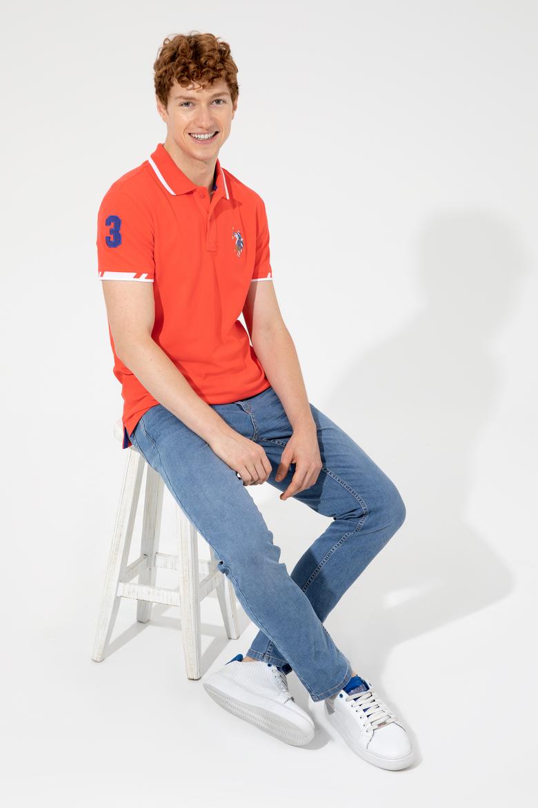 Erkek Kırmızı Basic Tişört - 50249140046