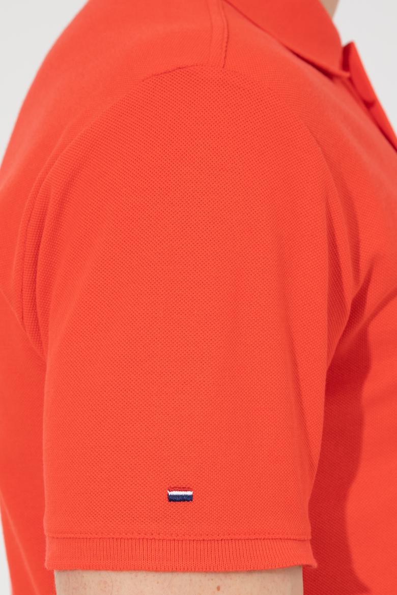 Erkek Kırmızı Polo Yaka Basic T-Shirt - 50248556170