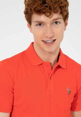 Erkek Kırmızı Polo Yaka Basic T-Shirt - 50248556170