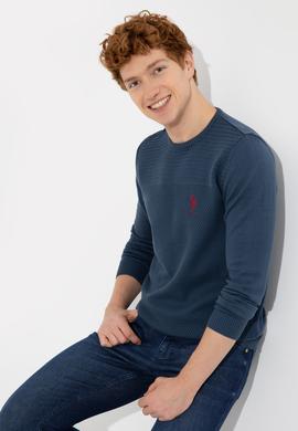 Erkek İndigo Kazak - 50252311030