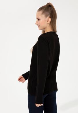 Kadın Siyah Basic Triko Hırka - 50253697019