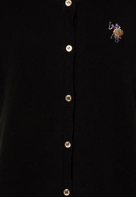 Kadın Siyah Basic Triko Hırka - 50253697019