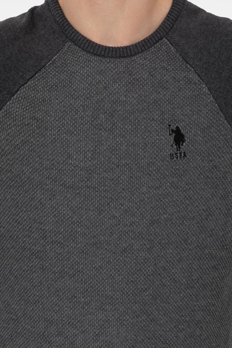 Erkek Antrasit Melanj Kazak - 50252198039