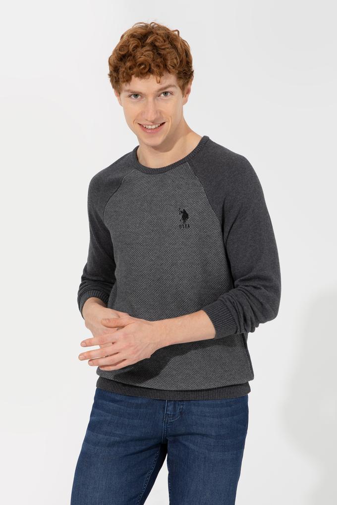 Erkek Antrasit Melanj Kazak