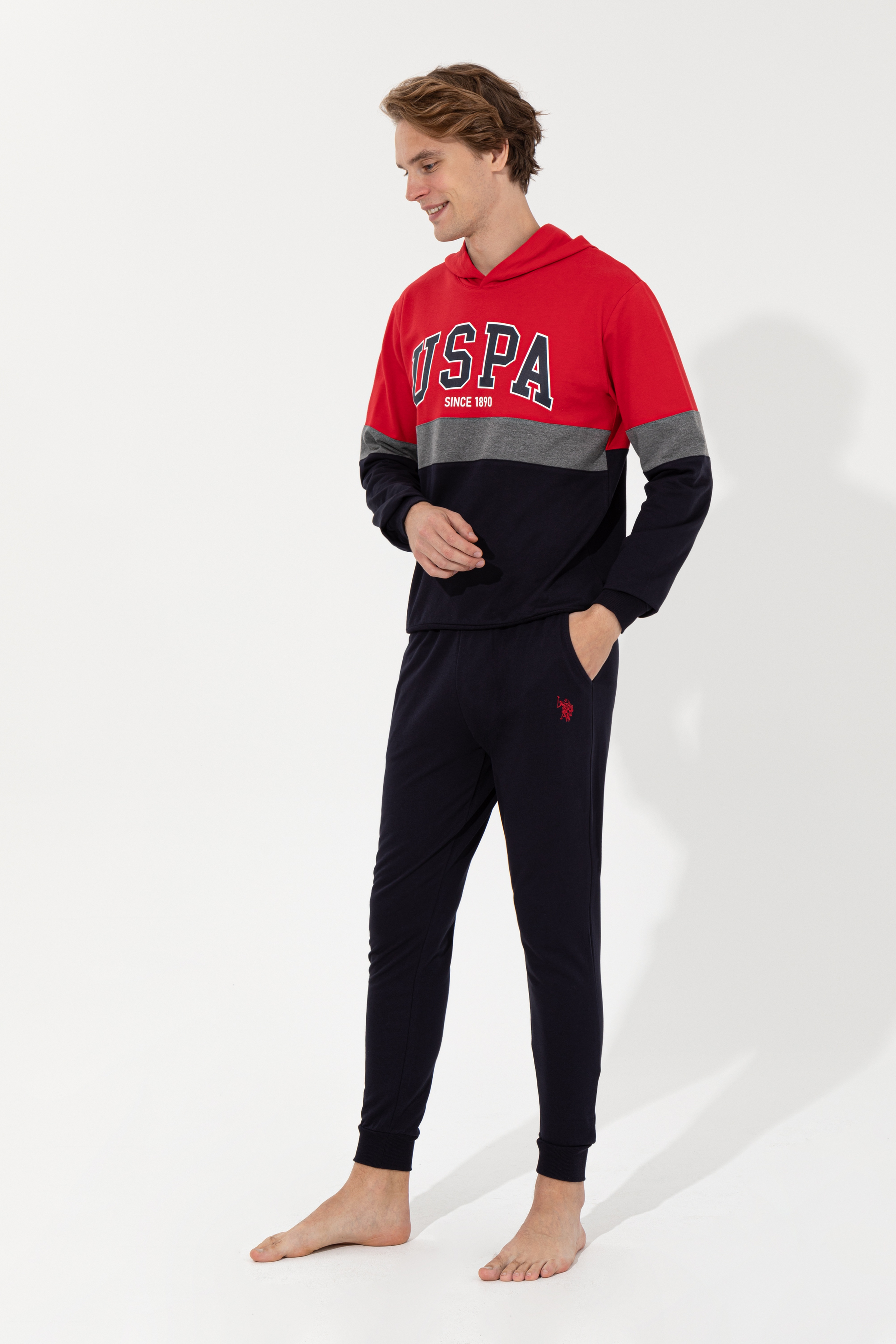 Erkek Kırmızı Pijama Takımı - Image 2