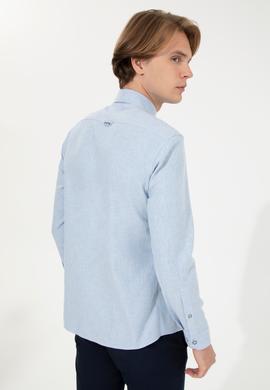Erkek Açık Mavi Uzun Kollu Basic Gömlek - 50256275024