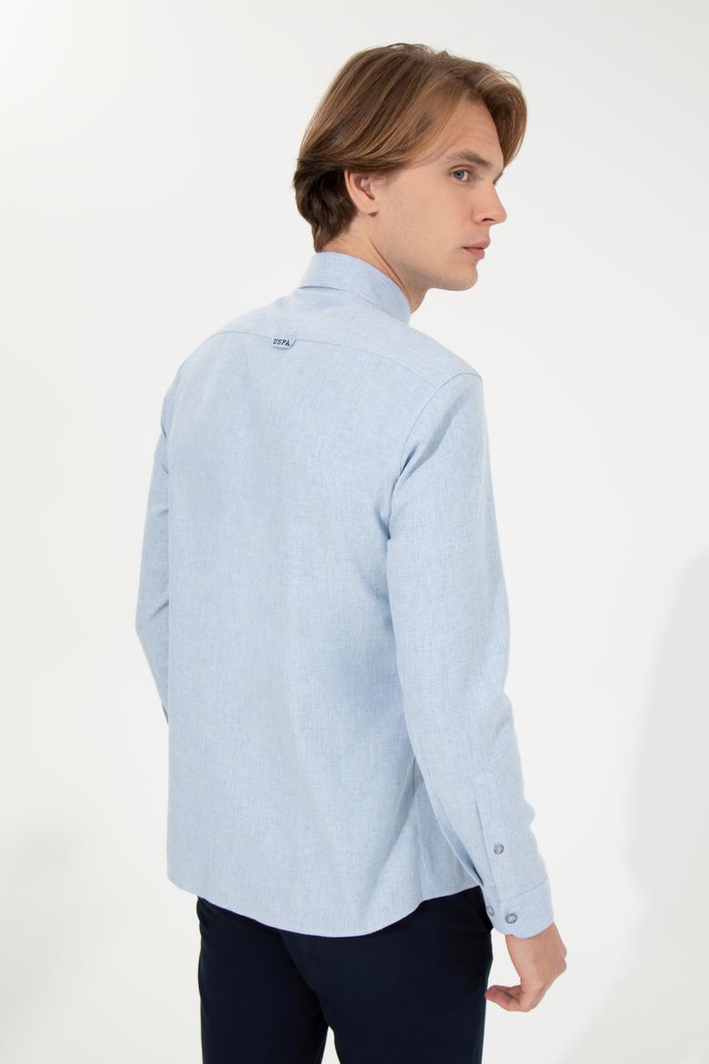 Erkek Açık Mavi Uzun Kollu Basic Gömlek - 50256275024