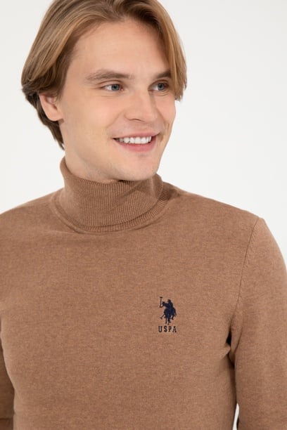 Erkek Camel Melanj Basic Kazak