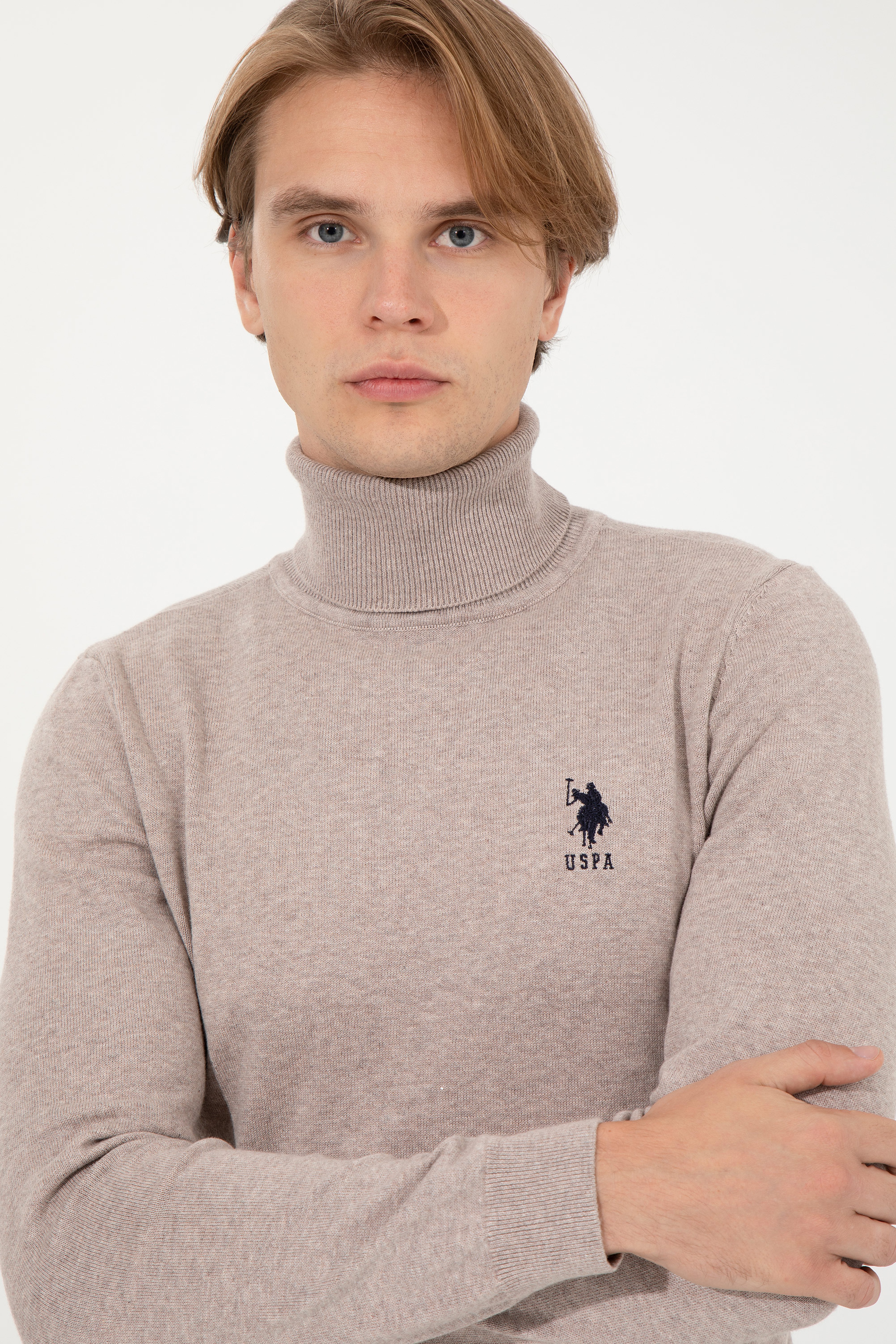 Erkek Vizon Melanj Basic Kazak - Image 1