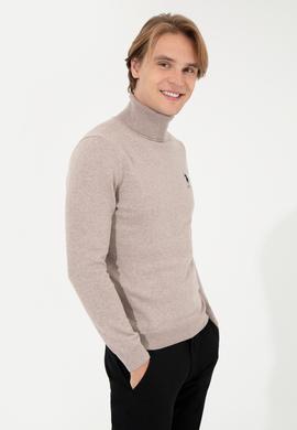 Erkek Vizon Melanj Basic Kazak - 50251874092