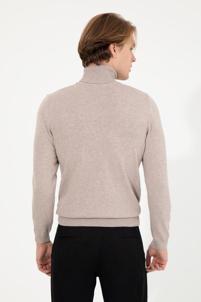 Erkek Vizon Melanj Basic Kazak - 50251874092