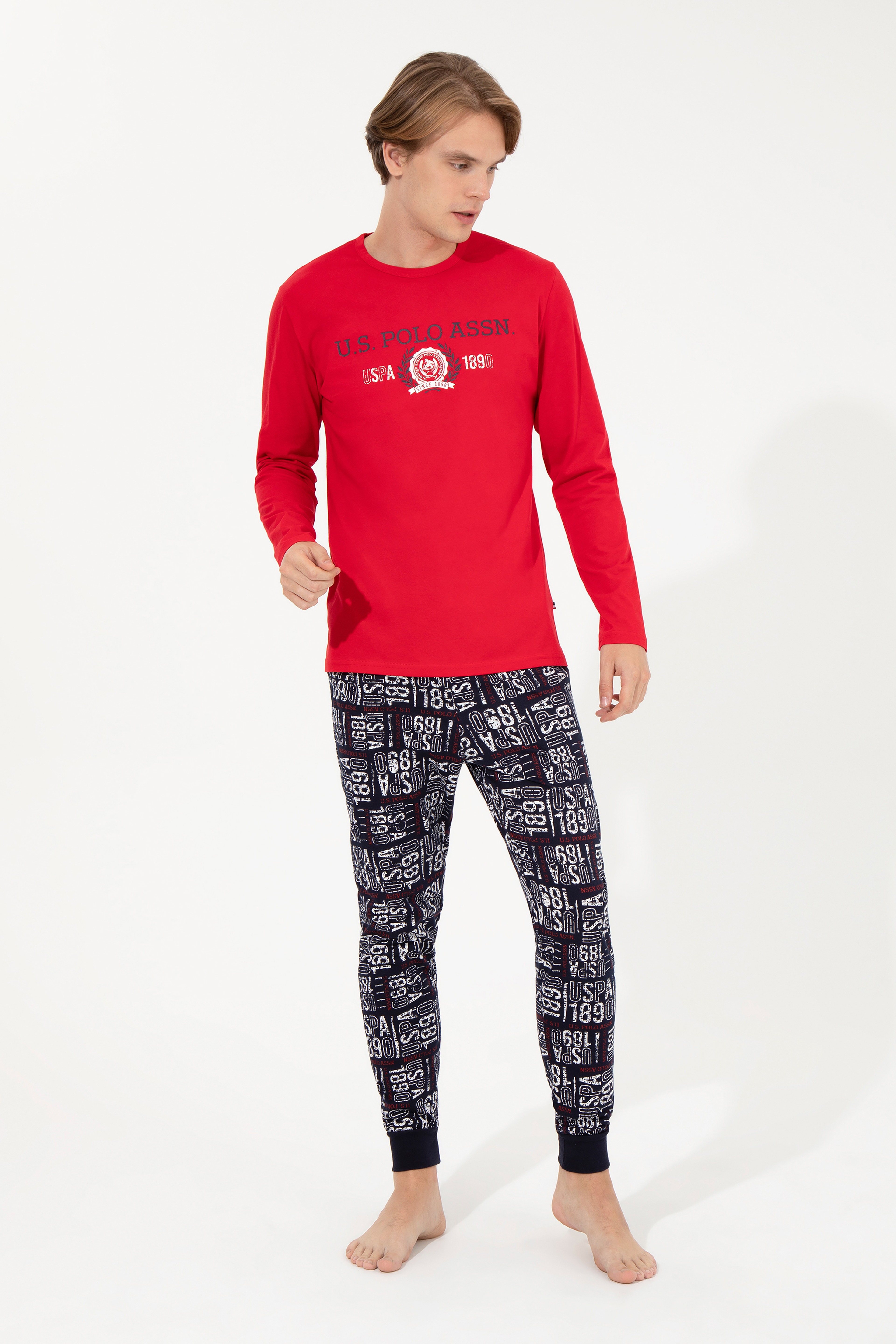 Erkek Kırmızı Pijama Takımı