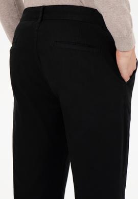 Erkek Slim Fit Siyah Kanvas Pantolon - 50260817026