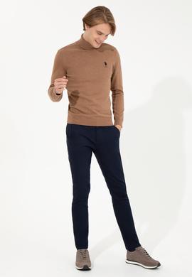 Erkek Slim Fit Lacivert Kanvas Pantolon - 50260817016