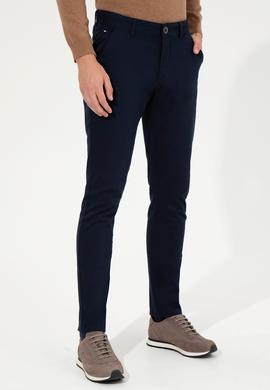 Erkek Slim Fit Lacivert Kanvas Pantolon - 50260817016