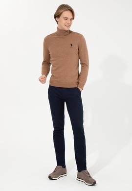 Erkek Slim Fit Lacivert Kanvas Pantolon - 50260817016