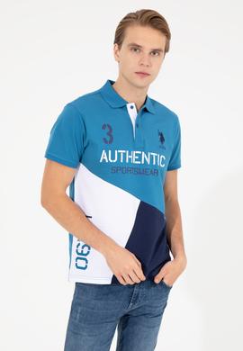 Erkek Petrol Polo Yaka Tişört - 50247717028